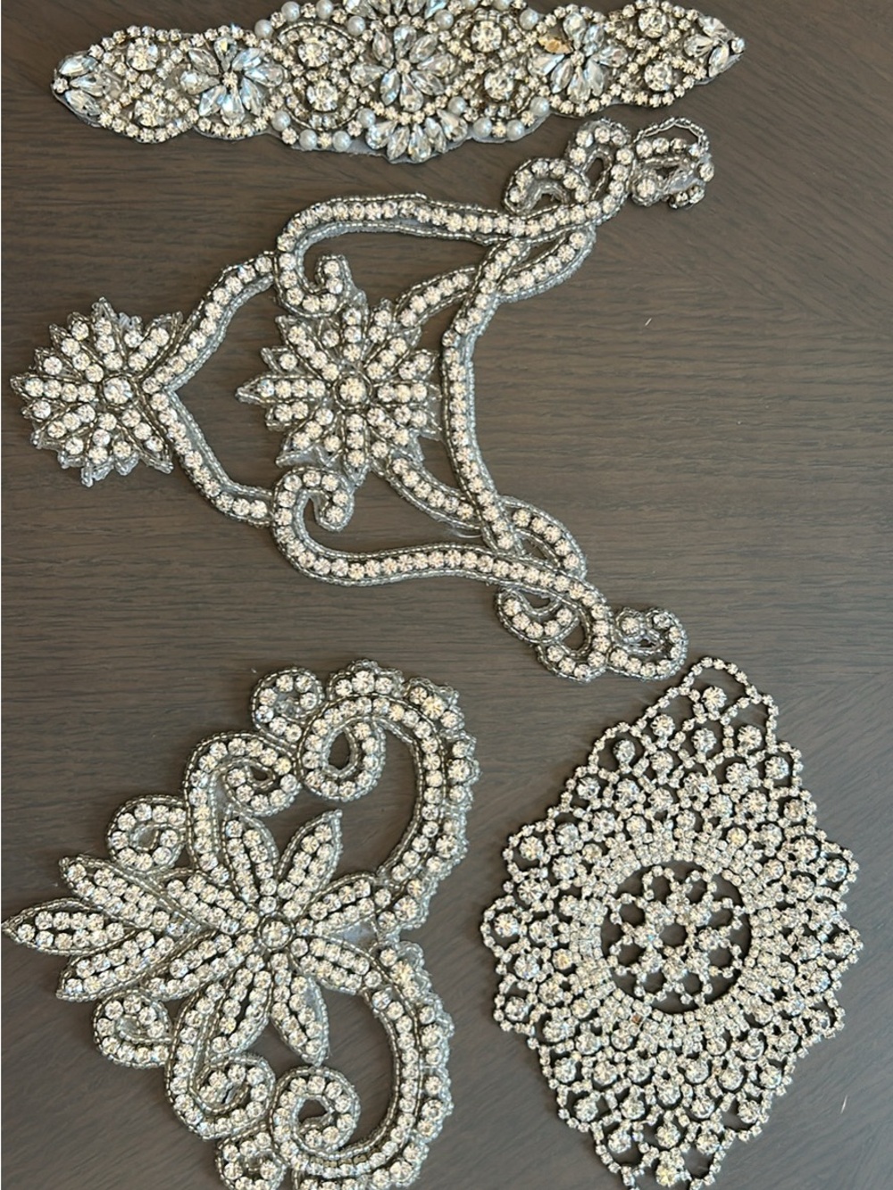Sparkling Crystal Appliqué Set - Clear Rhinestones